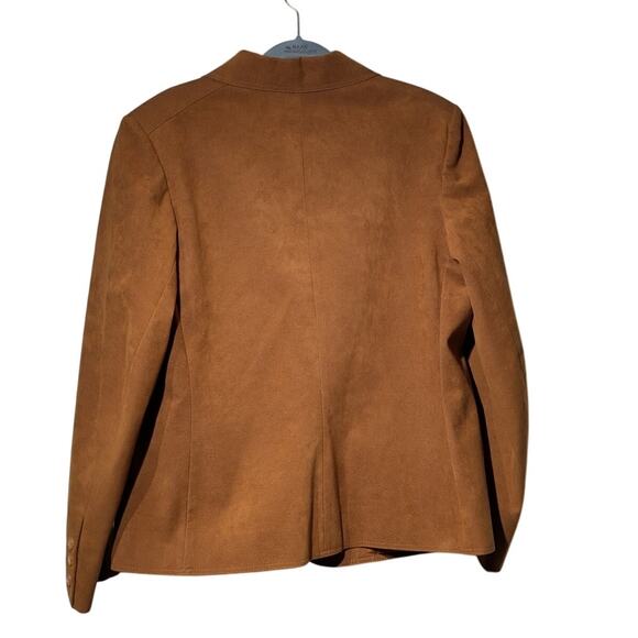Adolph Shuman for Lilli Ann Vintage Brown Ultra Suede Women's Blazer - Picture 11 of 12